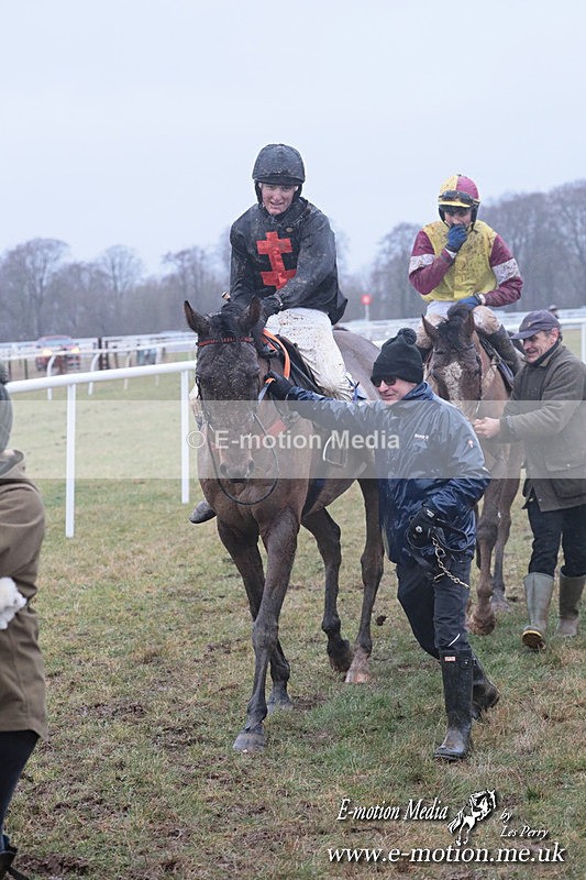 PtP 260125 630 - Cocklebarrow Point-to-Point racing with the Heythrop Hunt 26/01/25
