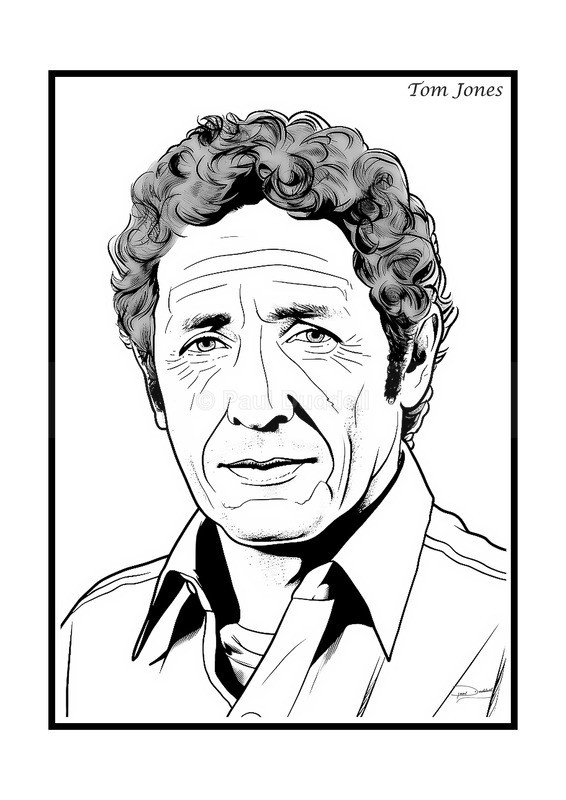Tom Jones Film Movie Poster Fine Art Print by Paul Duddell-Whispers & Strokes