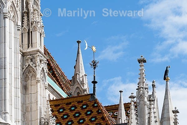 Matthias church, roof details - Capitals of Eastern Europe