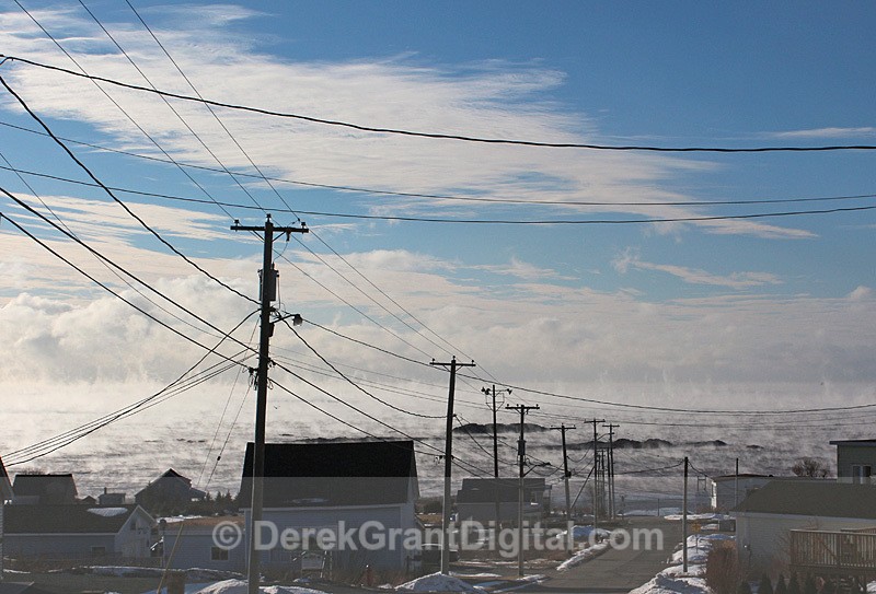 Arctic Fog Sea Smoke Vortices - Saint John