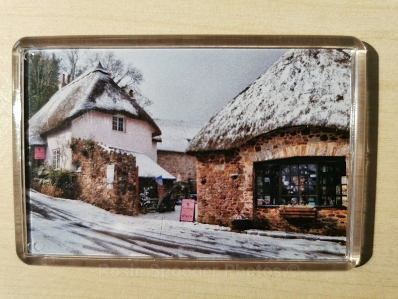 Fridge Magnets - Snowy View Cockington - FRIDGE MAGNETS
