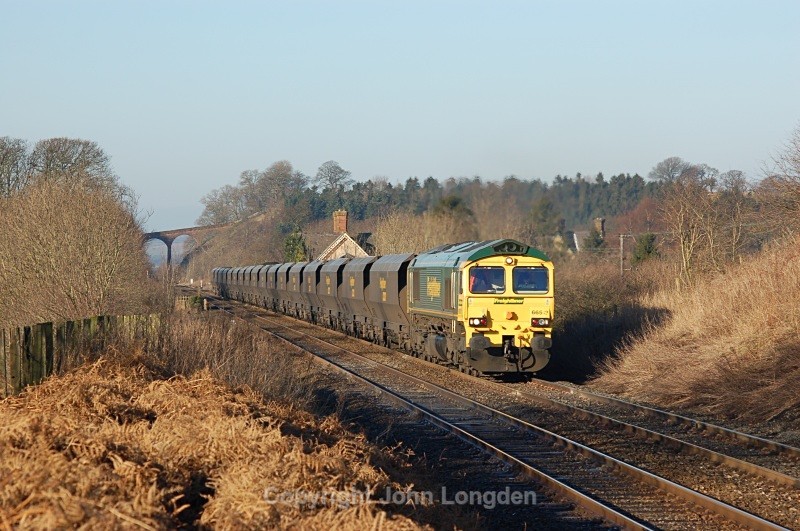 27.1.06 - 66513 6E36 Killoch - West Burton, Newbiggin - Newbiggin Station