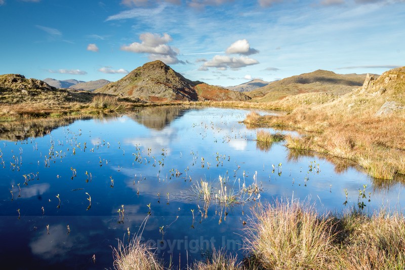 Stickle Pike Reflections - Distant Hills