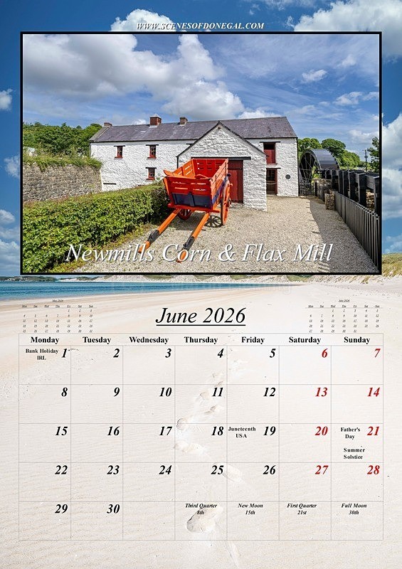 9 June 2026 - 2026 Scenes of Donegal Calendar
