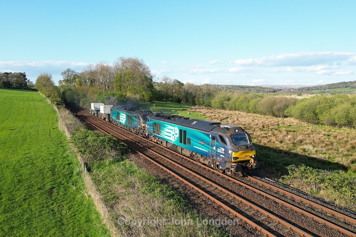 JL - 24.4.25 68016 6K73 Sellafield - Crewe, Silverdale - Latest shots