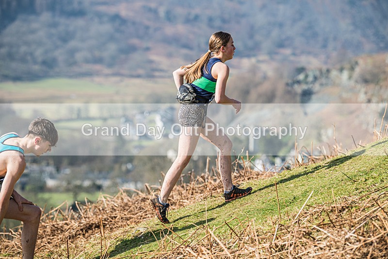 Elterwater-212 - Kendal Winter League Elterwater Under 15/17 Fell Races Sunday 9th March 2025
