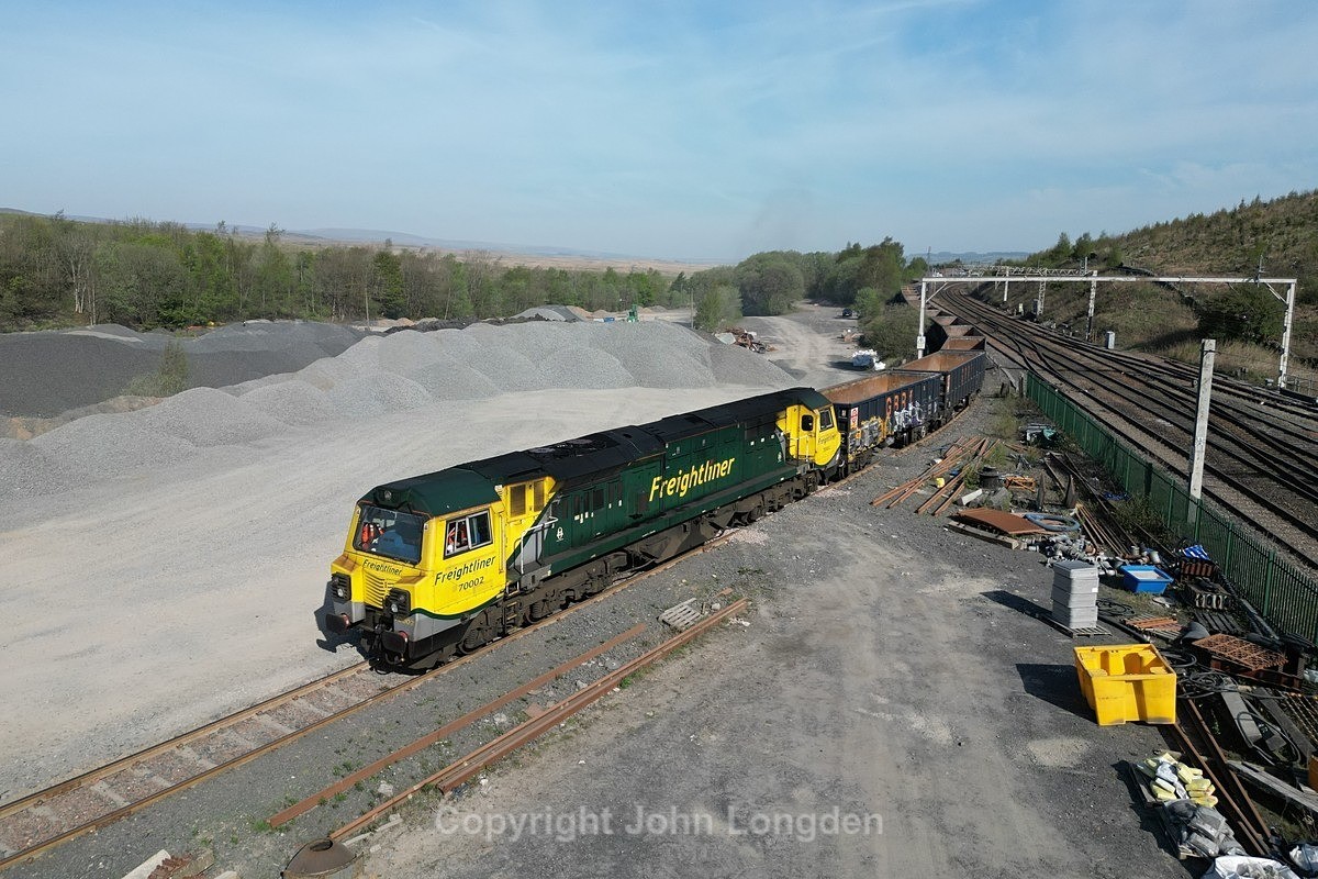 JL - 30.4.25 70002 4Z25 Basford Hall - Shap Quarry, Shap Quarry - Latest shots