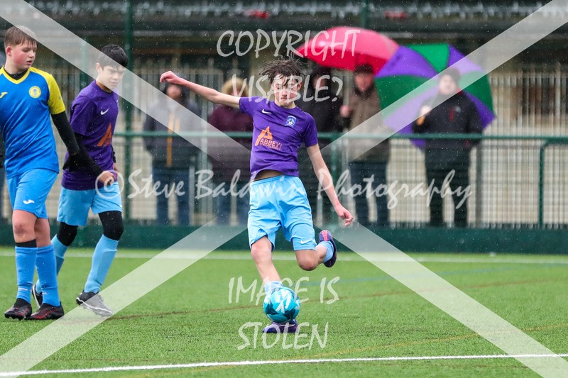 1DX20224 - 2026-02-15 FC Abbey Meads U13 Purple V Royal Wootton Bassett Town Youth U13 Yellow