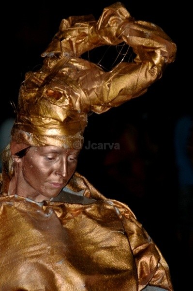 Golden - Human Statues - Faces