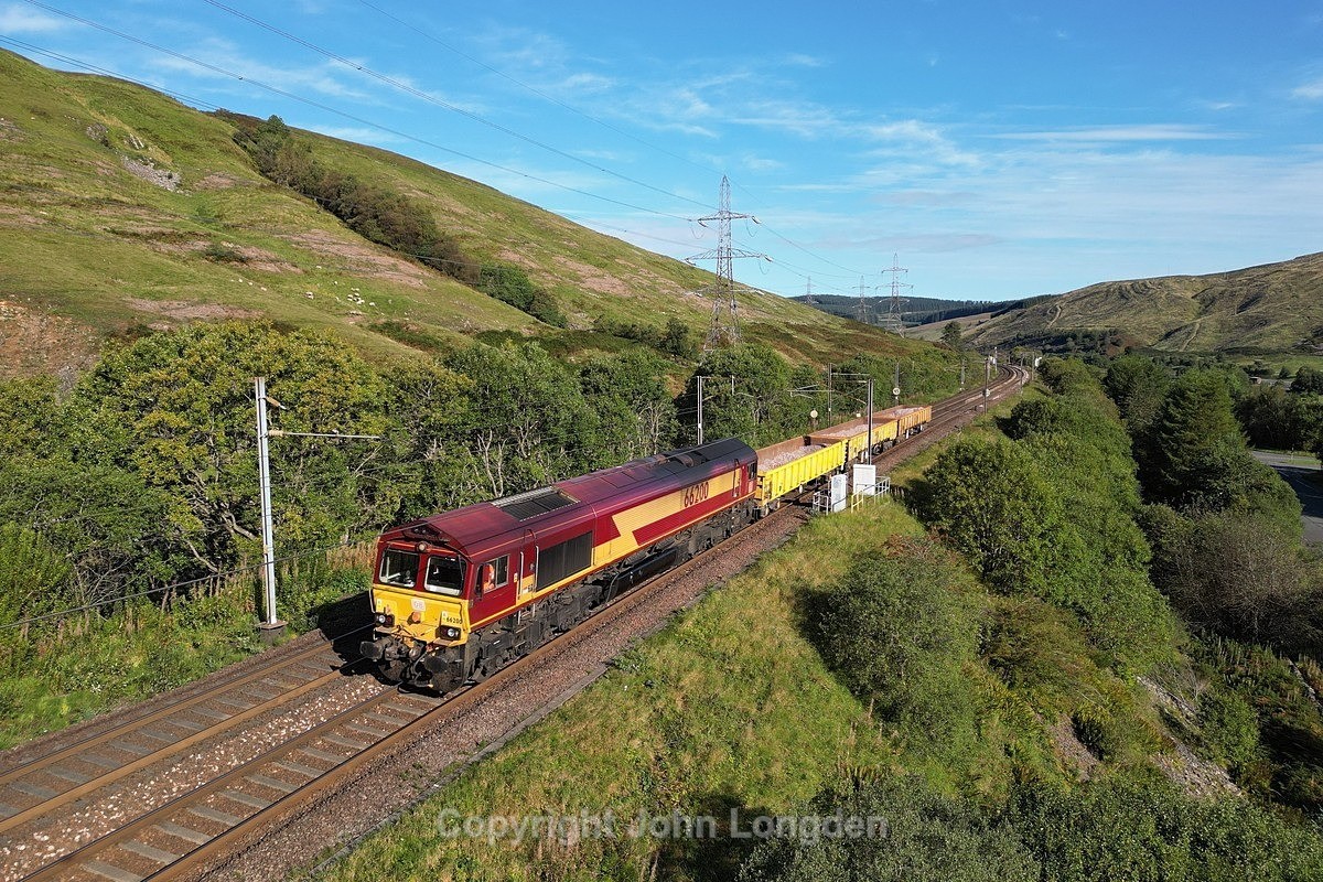 JL - 12.9.23 66200 6M51 Millerhill - Carlisle Yard, Nr Harthorpe - West Coast Main Line (north to south)
