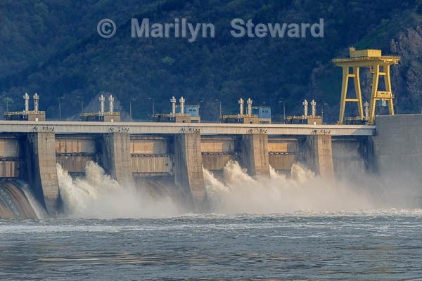 River lock on the Danube - Eastern Europe