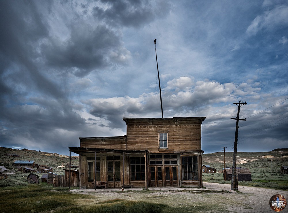Abandoned Bodie California Wheaton and Hollis Hotel