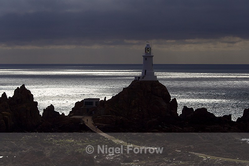 Corbière Lighthouse at low tide - Guernsey & Jersey, Channel Islands
