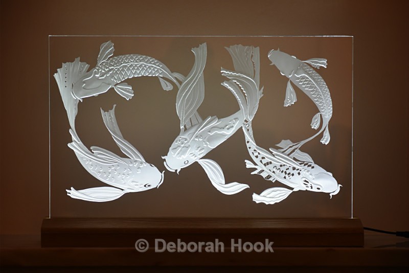 Fantasy Koi - Glass