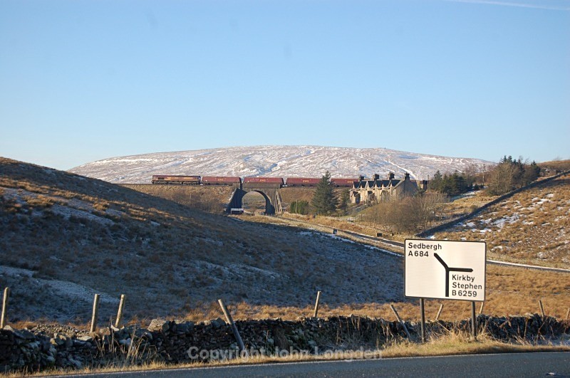 13.12.12 - 66164 6E85 Hunterston - Drax, Moorcock: Garsdale - Dandry Mire