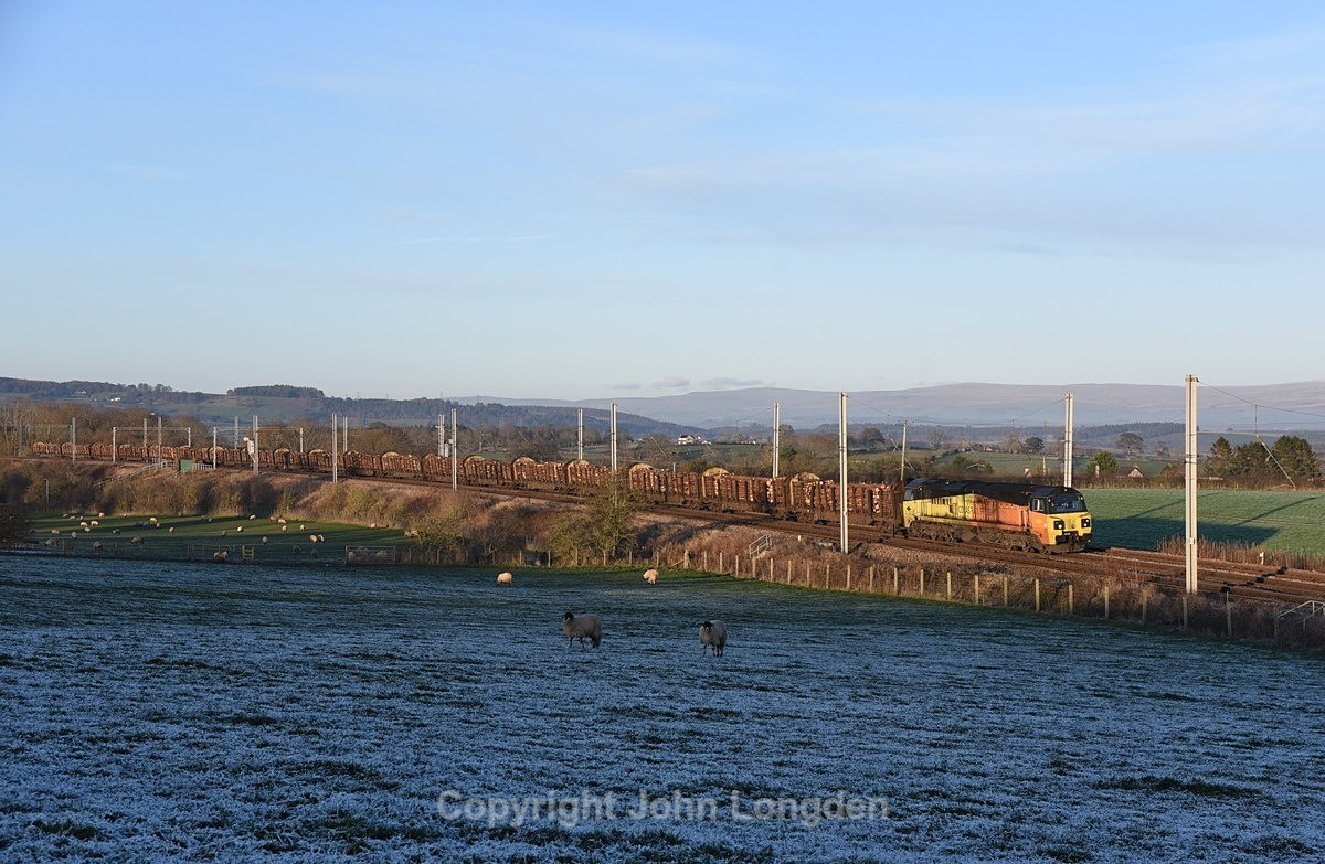 JL - 9.12.22 70806 6J37 Carlisle - Chirk, Eden Valley Loop - West Coast Main Line (north to south)