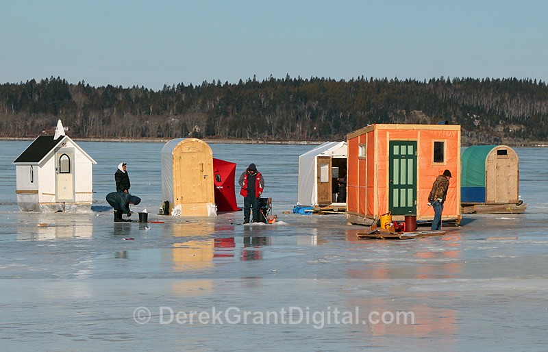Ice Fishing Canada New Brunswick - Ice Shacks