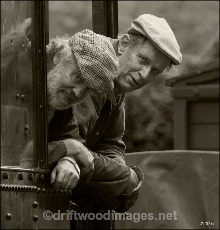 WLLR Driver and Fireman - The Welshpool & Llanfair Light Railway