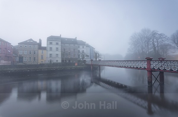 A Foggy Morning On The River Lee, Cork, Ireland.