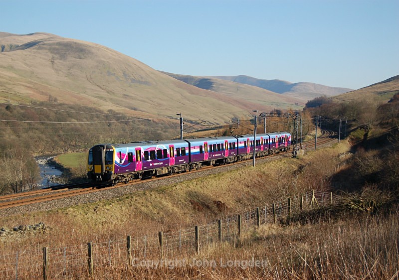 JL - 17.3.16 350402 1S66 1400 Man Airport - Edinburgh, Dillicar Common - West Coast Main Line (north to south)