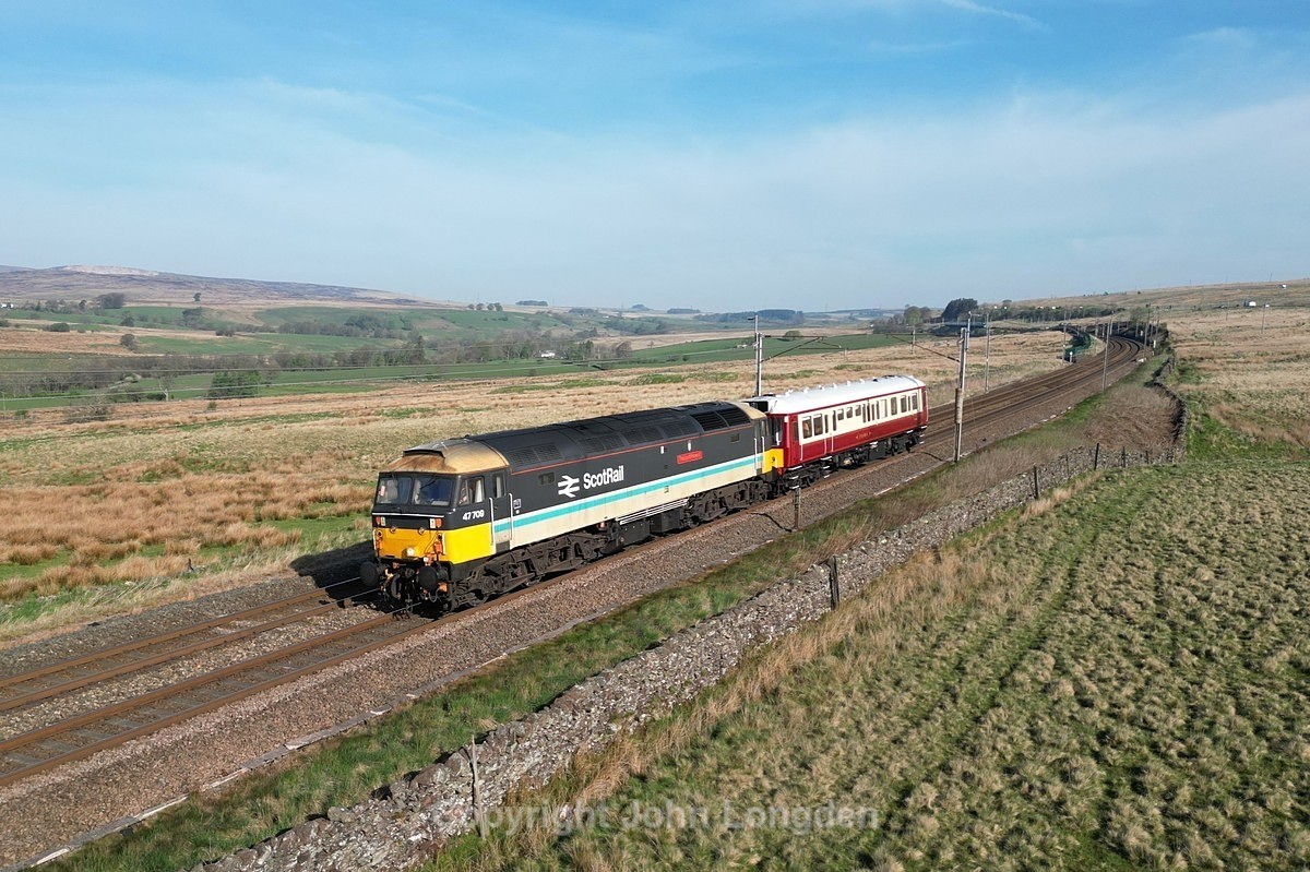 JL - 30.4.25 47709 (47712) Carlisle Upperby - Crewe, Nr Scout Green - Latest shots