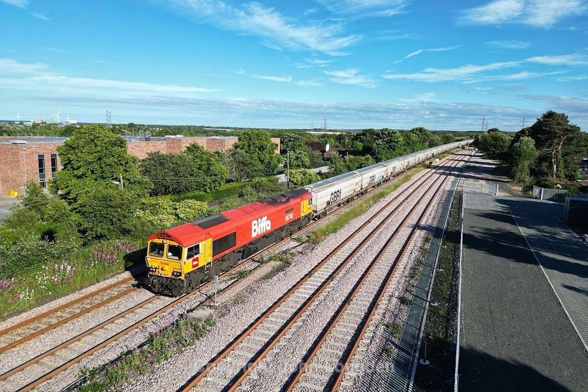 JL - 22.6.24 66783 6N23 Lynemouth PS - Tyne Dock, Bedlington south - Latest shots
