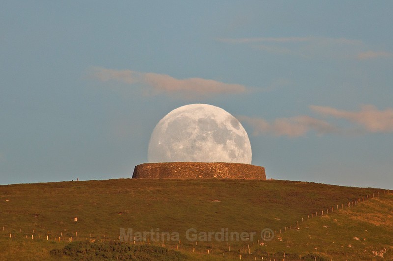 Grianan Moonrise Two - Ireland by Day