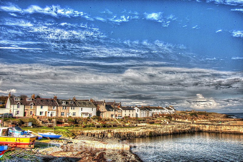 Craster houses 3 HDR reduced - High Dynamic Range pictures