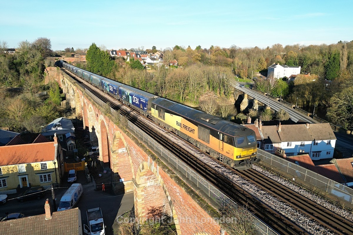 JL - 22.11.24 60047 6H70 Tyne Dock - Drax PS, Yarm - Latest shots