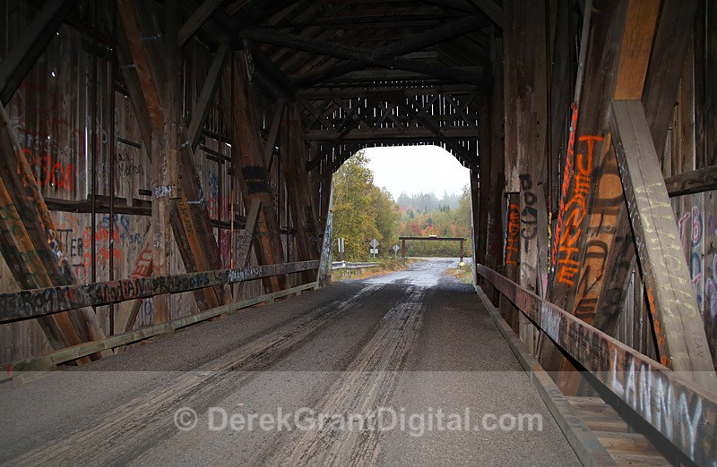Burpee Bridge Interior - Covered Bridges of New Brunswick - Covered Bridges of New Brunswick