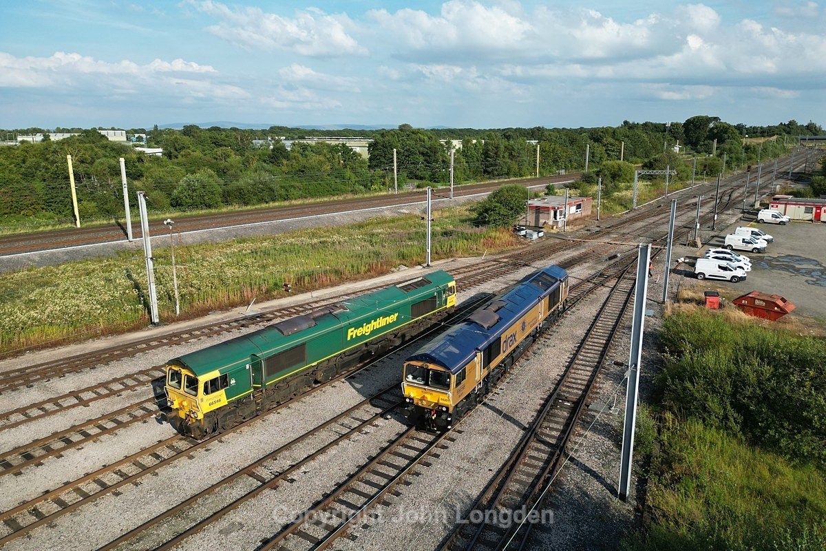 JL - 31.7.24 66546 66301 Carlisle Yard - Latest shots