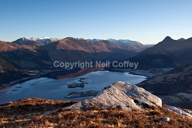 Mornig light over Glencoe, Loch Leven, Highland - Landscape format