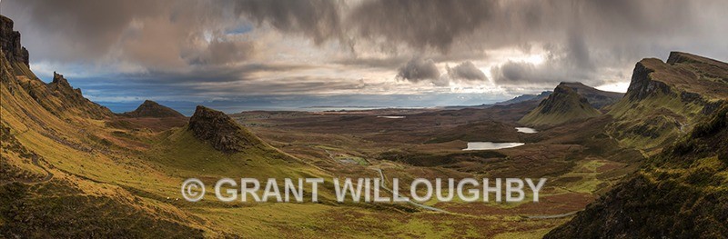 The Quirang, Isle of Skye on a unsettled day (Panorama) - Panorama