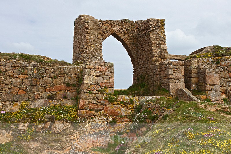 Ruined Archway of Grosnez Castle - Guernsey & Jersey, Channel Islands