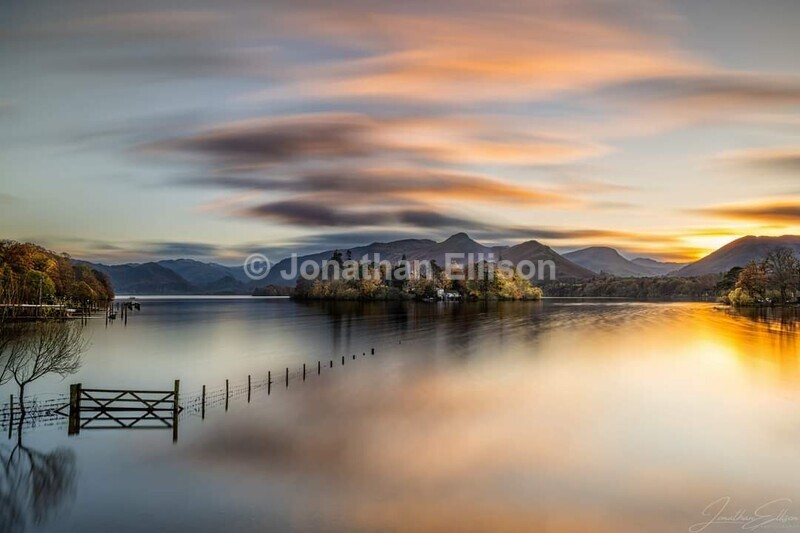 Sunset At Derwentwater - Lake District
