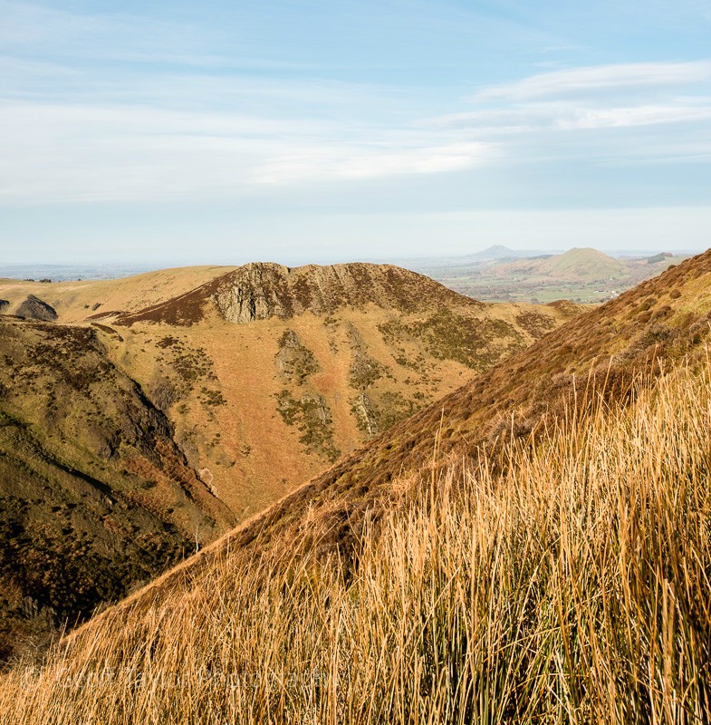 Burway Hill from above Townbrook Hollow - The Long Mynd