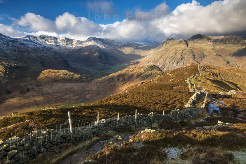Crinkle Crags and the Langdale Pikes - Lake District & Cumbria