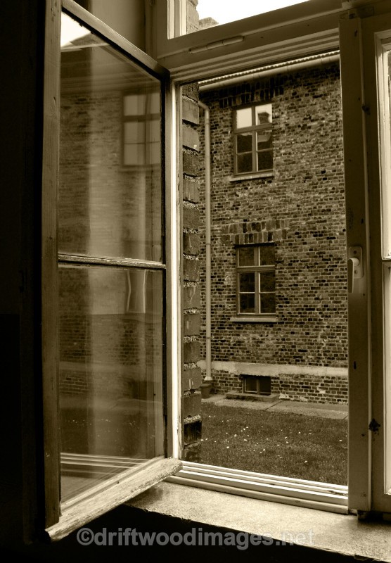 Auschwitz window sepia - Auschwitz/Birkenau
