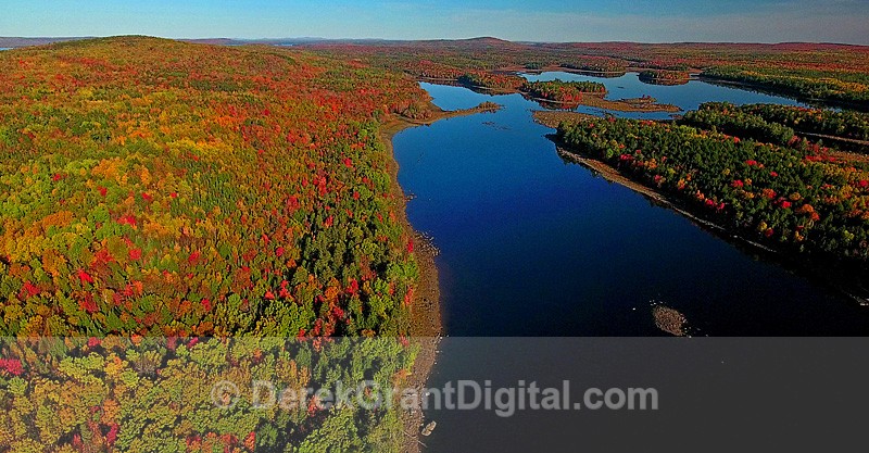 St. Croix Headwaters New Brunswick Canada Autumn Foliage - New Brunswick Landscape