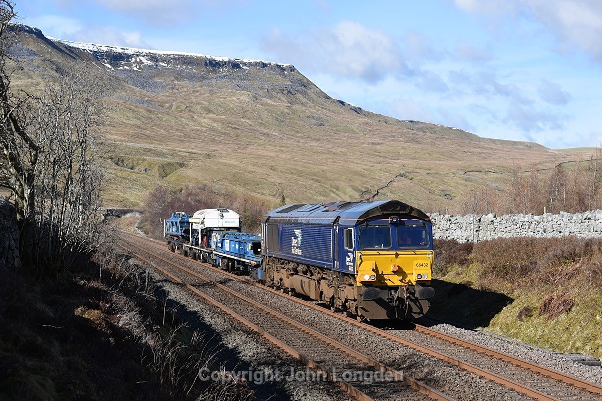 JL - 16.3.21 66432 6K05 Carlisle - Crewe, Ais Gill summit - Ais Gill - Summit