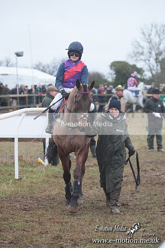 PtP 260125 421 - Cocklebarrow Point-to-Point racing with the Heythrop Hunt 26/01/25