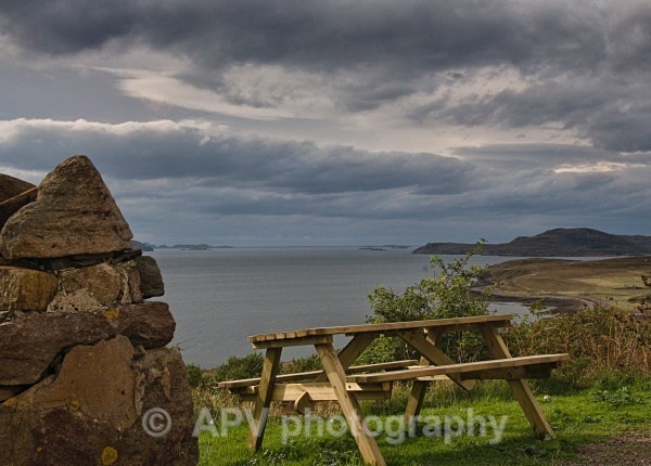 View from cottage in Badenscallie. - Scottish Highlands