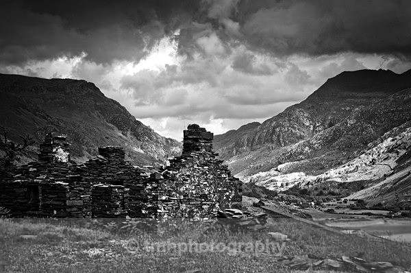 Derelict Miners Cottage. - Wales