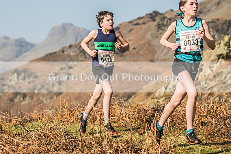 Elterwater-49 - Kendal Winter League Elterwater Under 13 Fell Race Sunday 9th March 2025
