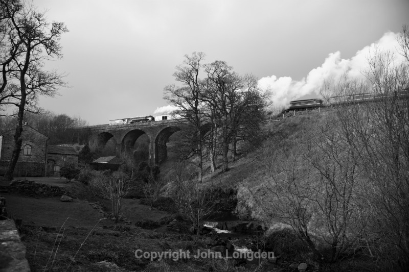 JL - 14.2.17 60163 'Tornado' 2Z22 08.25 Appleby - Skipton, Ais Gill V - Ais Gill - Viaduct