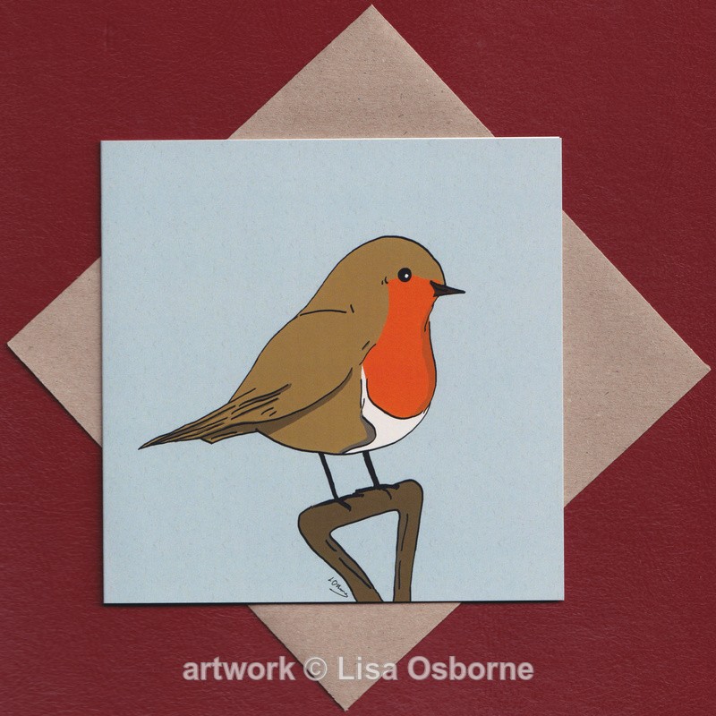 Robin greetings card - Cards