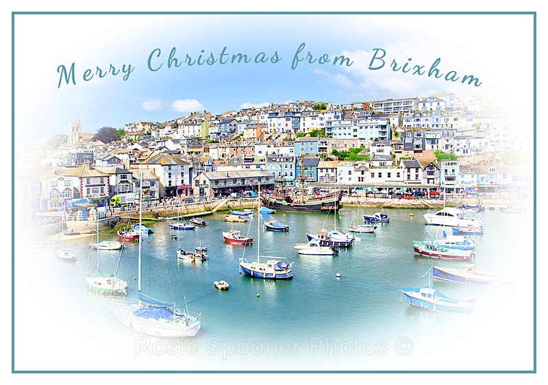 Sold out XM06 - Brixham Harbour - XMAS CARDS  Brixham