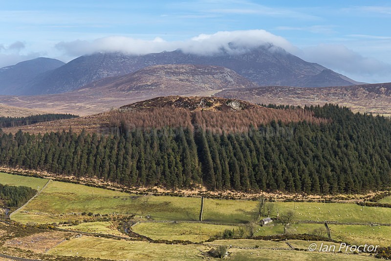 Cloud-topped Slieve Binnian - Mourne Mountains