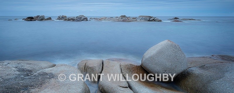 Towards picnic rocks Bay of Fires Tasmania - Australia