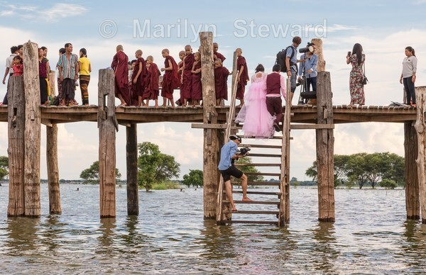 Wedding photos on U-Bein bridge - Exhibition acceptances